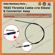 Unity Machinery Parts Throttle Cable Brush Cutter Mitsubishi TL33 TB33 BG330 TU33 TL43 TB43 BG430DT