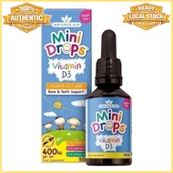 👍Natures Aid Mini Drops 400IU Vitamin D 50mL ✅Vegan Sugar Free from Newborn to 5Y Kid Bone Teeth