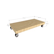 CUSTOMIZED CPU STAND WITH 2INCHES WHEELS 57CM X 29CM X 10CM (LxWxH)