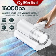 CylRedbat 16000Pa Cordless Dust Mite Vacuum Cleaner UV Anti Dust Mite 99.99% Bacterial Mites Removal