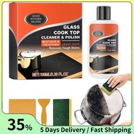 Kitchen Stove Cleaner Non-Scratch Cleaning Kit Glass Cooktop Cleaner Ceramic Non-Abrasive Powerful K