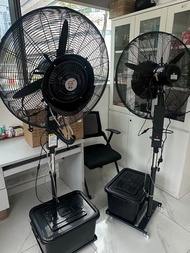 💞水冷風扇 家用 戶外 工廠 強力加濕霧化風扇 水霧風扇 Water mist fan 全新 噴霧風扇 包送貨