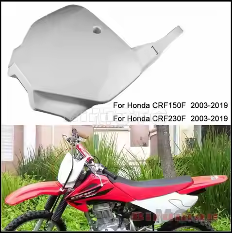 White Dirt Bike Motocross Enduro Front Number Plate Plastic Cover For Honda CRF150F CRF230F 2003-201