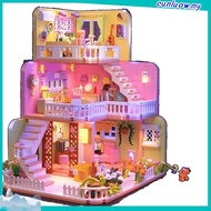 Compatible with Lego Girl Frozen Series Puzzle Assembly Princess Elsa Villa Castle House Building Bl