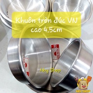 4.5cm high aluminum cast round mold, 4.5cm high aluminum cast round mold makes delicious cakePiece
