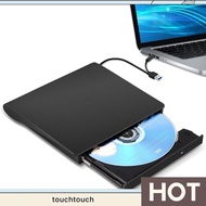 External CD DVD +/-RW Drive, USB 3.0 &amp; USB-C Portable CD &amp; DVD ROM Burner Player Reader Writer Rewriter Disc Drive Durable ,Black