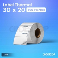 Thermal Barcode Label Paper Sticker size 30x20mm - 30 x 20 mm
