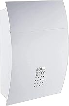 Modern Mailbox with Key Lock Drop Box Metal Medium Galvanized Wall Mount Post Box Creative Letter Bo