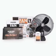 Thân Quạt 8inch Chạy Pin Hukan HK-RFN0700Mini Không Chổi Than Có 2 Cổng Sạc USB Chân pin phổ thông M