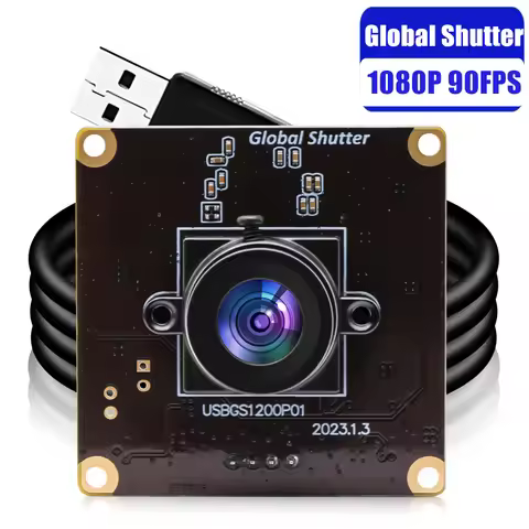 ELP AR0234 Global Shutter USB Camera Module 1080P 90FPS High Speed Raspberry PI USB2 Webcam Module f
