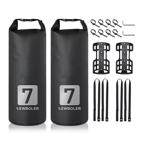 NEWBOLER 3L/7L Bike Fork Bag Waterproof Roll Top Dry Bag Bicycle Fork Bag Cycle Pack Bike Pannier