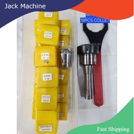 JACK MACHINE R8-ER40 COLLET CHUCK C/W 18PCS ER40 COLLET AND ER40 WRENCH