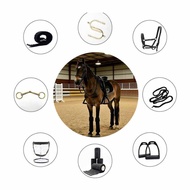 [lzdjlmy1zs] 8 in 1 Horse Kit with Halter Reins Bridle Spurs Equine Supplies for Barn Riding and Out