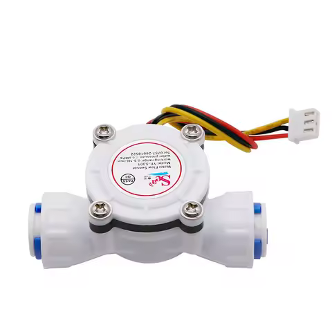 Hall Water Flow Sensor 3/8" PE Quick Connect Micro Water Flowmeter Flow Counter for Coffee Machine W