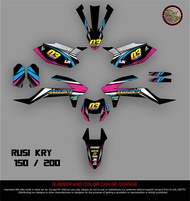 Decals Sticker Motorcycle Decals Sticker for RUSI KRY 150/200 ANAK ONTAdesign