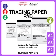 [WETAS] Masterprint Tracing Paper Pad Transparent Paper Tracing Paper A3 , A4, A2 Kertas Tekap Lukis