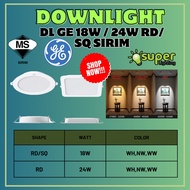 [READY STOCK] GE DOWNLIGHT 13W / 18W / 24W CEILING LIGHT | WHITE/NATURAL WHITE/WARM WHITE | SIRIM