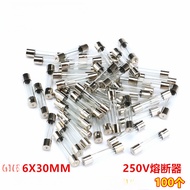 6 * 30MM Glass Fuse 250V 1/2/3/4/5/6/7/8/10/12/15/20/30A Fuse