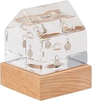 Narika Chaya Sangyo Glass Float Thermometer, House W2.8 x D2.8 x Height 3.5 inches (7 x 7 x 9 cm), F