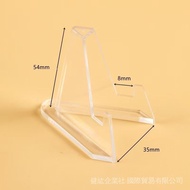 Commemorative Coin Small Display Stand Ancient Coin Display Decoration Stand Transparent Plastic Tri