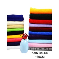 160CM GOLD VELVET FABRIC MEDIUM THICKNESS/KAIN BALDU VELVET BACKDROP