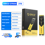 ORICO M2 SSD Case 40Gbps NVME Enclosure M.2 to USB 4.0 Type C 4.0 USB 3.0 SSD Adapter for NVME SSD D
