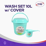 1 pc set FUHO Wash set 10L Pail with cover and water dipper (Pang-Ligo set) Bundle 4