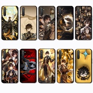 for Realme 3 5 6 Pro 5i 5s 6i 7i VS13 Zhongli Slim Black Border TPU Soft Case | Bare Phone Feel with