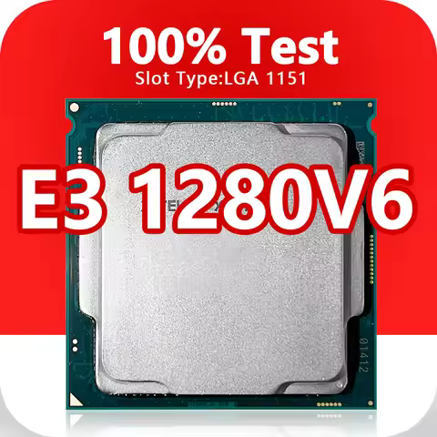 Xeon E3 1280V6 CPU 14nm 4 cores 8 threads 3.9GHz 8MB 72W LGA1151 for Workstation Motherboard C236 Ch