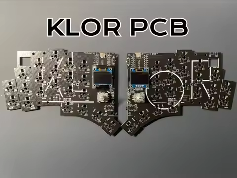 KLOR PCB Bare Plate Split Keyboard Accessory DIY KLOR Keyboard Positioning Plate Keyboard Replace Re