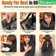 [Kloware] Airplane Sleep Support   Sturdy Accessory  Essentials Blanket Travel Pillow for Office Tra