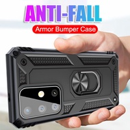 Samsung Galaxy A50 A70 A80 A40 A30 A20 A10 Shockproof Military Armor Case 360 Ring Holder Kickstand Phone Cover
