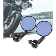 Motorcycle Aluminum Rear View Side Mirror Round Bar end Rear Mirror Universal Racing Hero