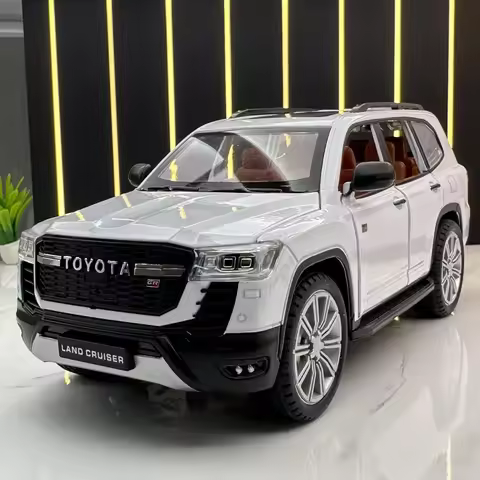 1:24 Land Cruiser LC300 GR Alloy Car Model Vehicles High Simulation Sound Light Diecast Car Collecti