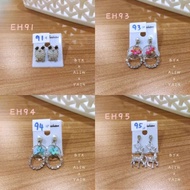 Women Earring Hooks Dangle Elegant Earing Crystal Rhinestone Earnings Set