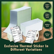 A6 THERMAL PAPER 350 500 1000 2000 5000pcs FOLD