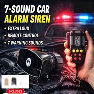 Bossku [7Sound] Car Alarm Horn Car Siren Car Speaker Police Siren Horn Speaker Kereta Polis Siren Ho
