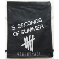 5 Seconds of Summer Mesh Bag 5 S0S Music Drawstring Bag/ 5SOS 5 SOS Lopez Music String Bag/