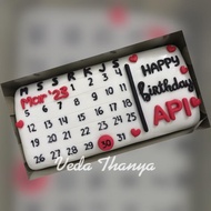 Kalender cake- cake ultah - cake murah - cake ulang tahun