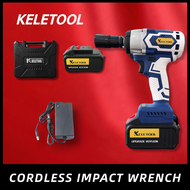 KELETOOL High Torque Cordless Drill Impact Wrench Brushless Driver Battry Impek Tool