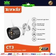 Tenda CT3 Full HD 1080p 2MP Resolution Ipcam Ip Camera Wifi Security Kamera Pengaman Outdoor LED Ful