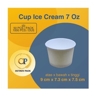 Paper Ice Cream Cup 7 Oz Cold Plain Dpe 7 Oz Ice Cream Paper Cup/