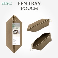 MIDORI Pen Tray Pouch Brown 41842006, Japan Diary/ Journal Stationery
