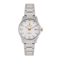 SWISS MILITARY Men White Analogue Watch SM14588MST.H01MS