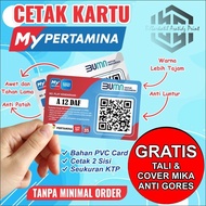 PHOTOCARD Pertamina | Kartu My Pertamina | Cetak Kartu | ID Card (FREE TALI &amp; COVER MIKA)