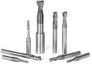 Amana Tool - AMS-152 8-PC Set, Solid Carbide Spiral, AlTiN Coated, CNC End Mill/Router B