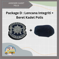 AKSESORI KADET POLIS | LENCANA INTEGRITI KADET POLIS 1PCS | SETS/PACKAGES PELAJAR SEKOLAH MURID MURI
