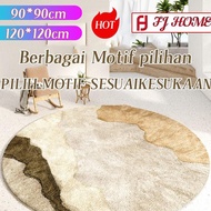[FJ] New - Round Carpet with Aesthetic Round Carpet Diameter Modern Round Carpet/