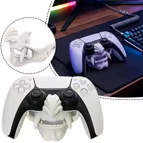 3D Printed Ghost Face Handle Stand for PS4 PS5 XBOX Controller Desktop Decorative Ornaments Accessor