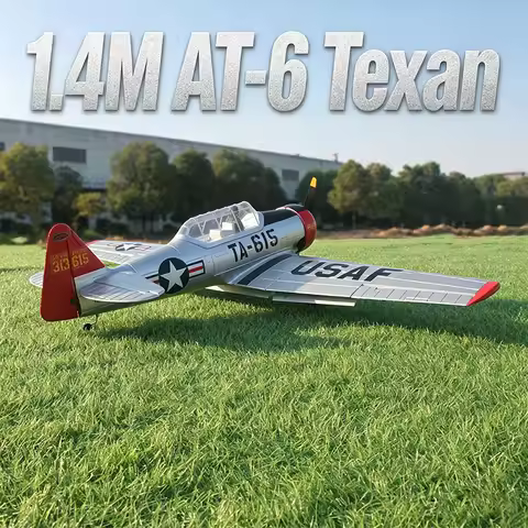 Dynam AT-6 Texan 1400mm 6-CH Upgraded Version Of Simulated World War II Aircraft Model Fixed-Wing Ai